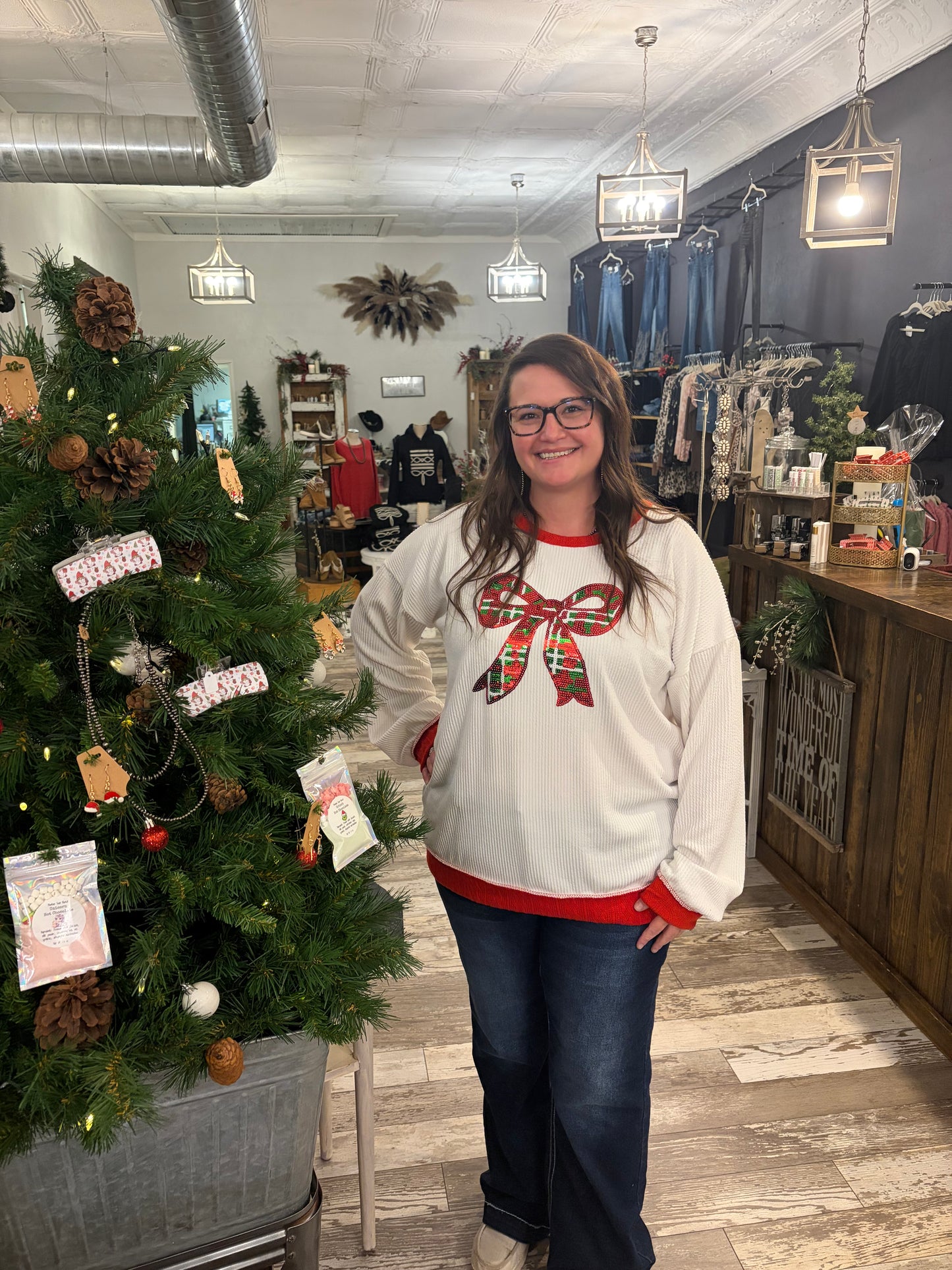 Holiday Bow Top (Plus)