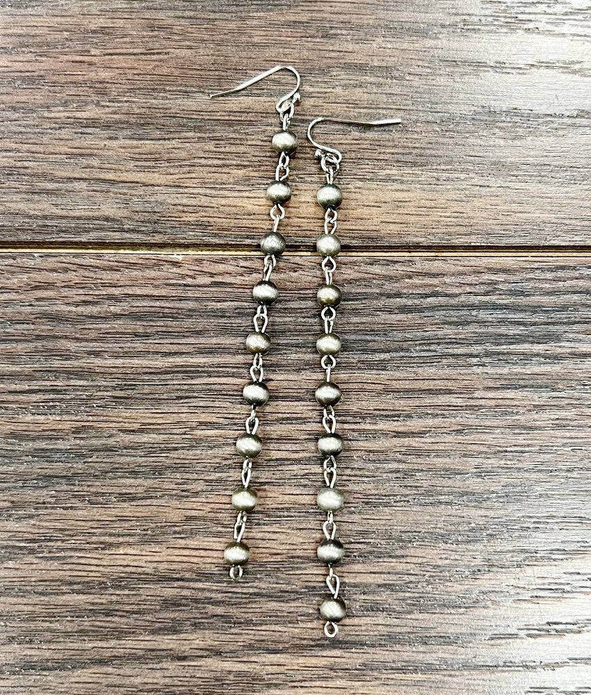 Handmade 6mm Navajo Bead Earrings