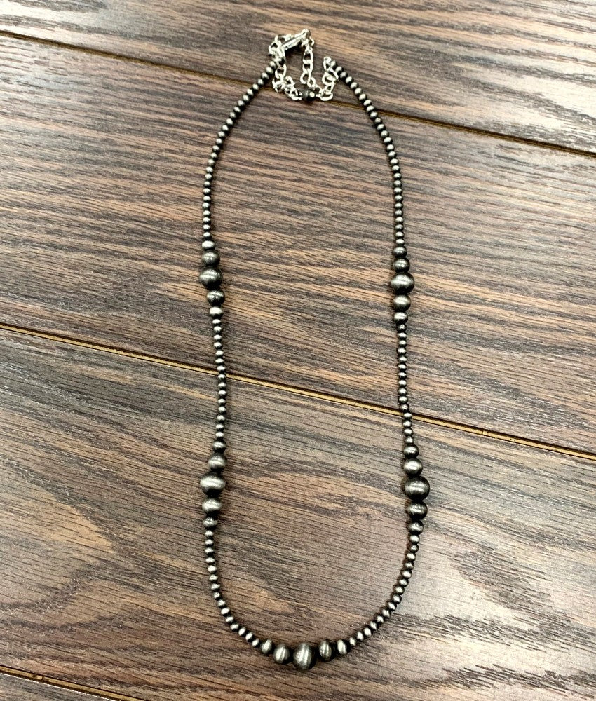 Handmade Clustered Navajo Bead Necklace