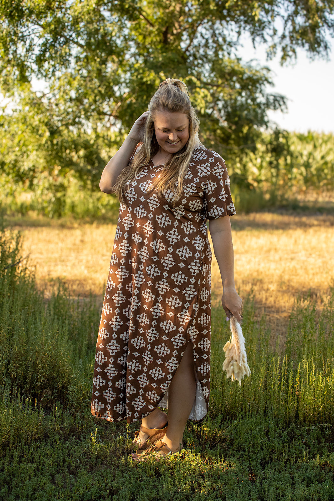 Meet Me in Wyoming Maxi Dress (Plus)