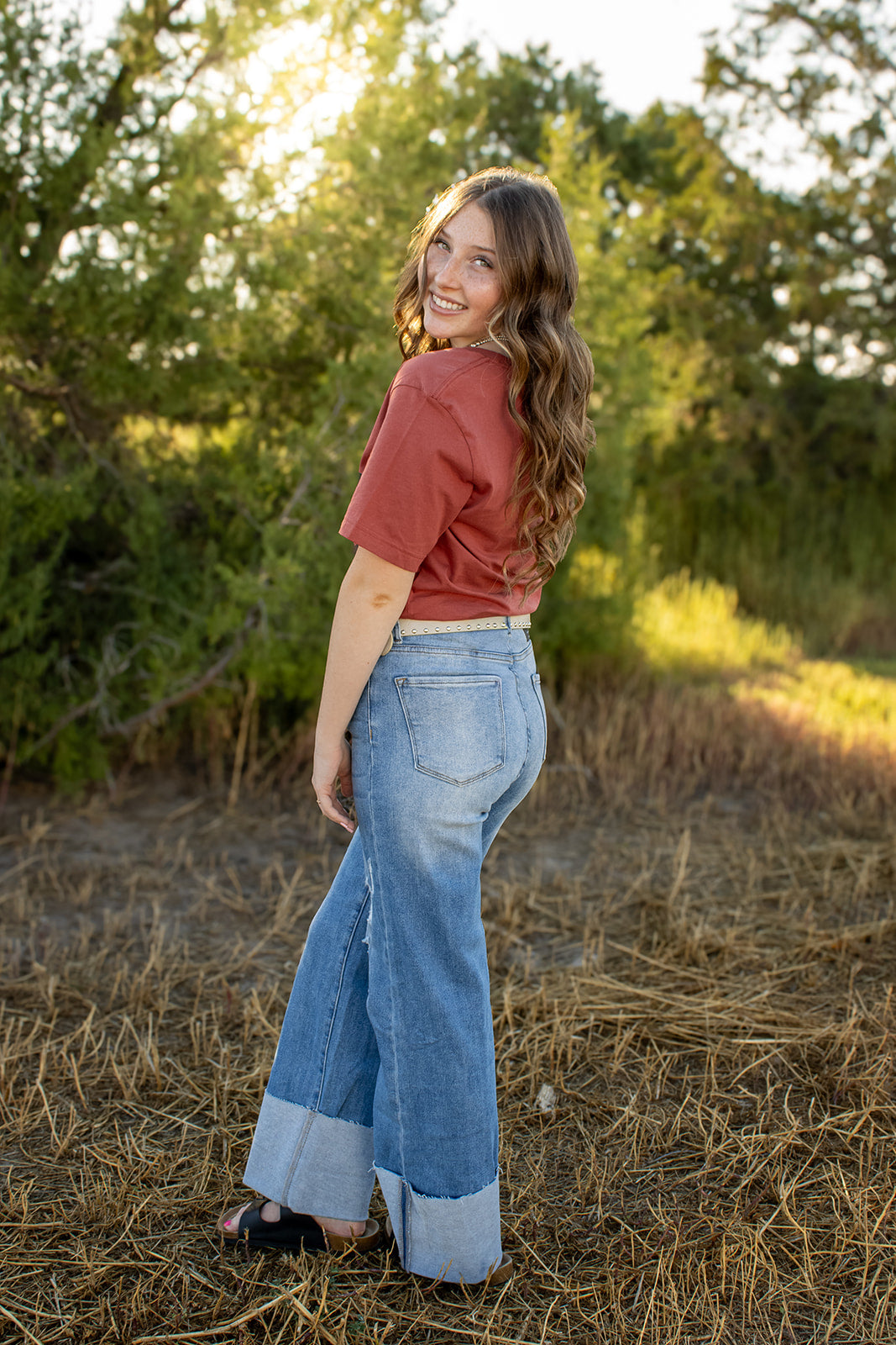 Lucky & Blessed High Rise Trouser Jeans