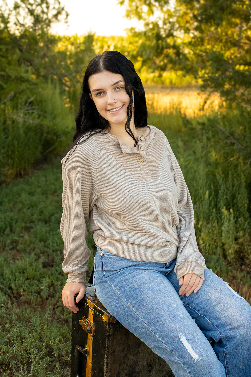 Color Contrast Long Sleeve