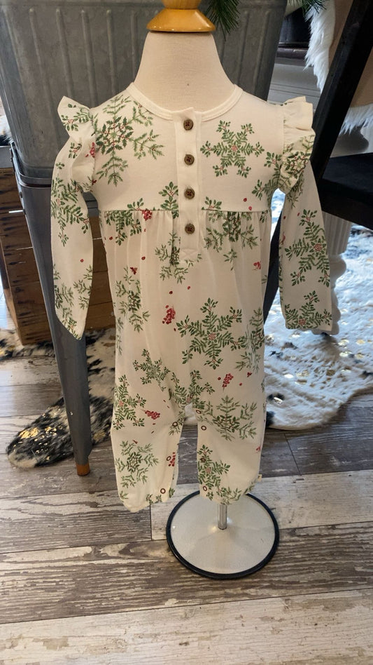 Holiday Snowflakes infant Jumpsuit