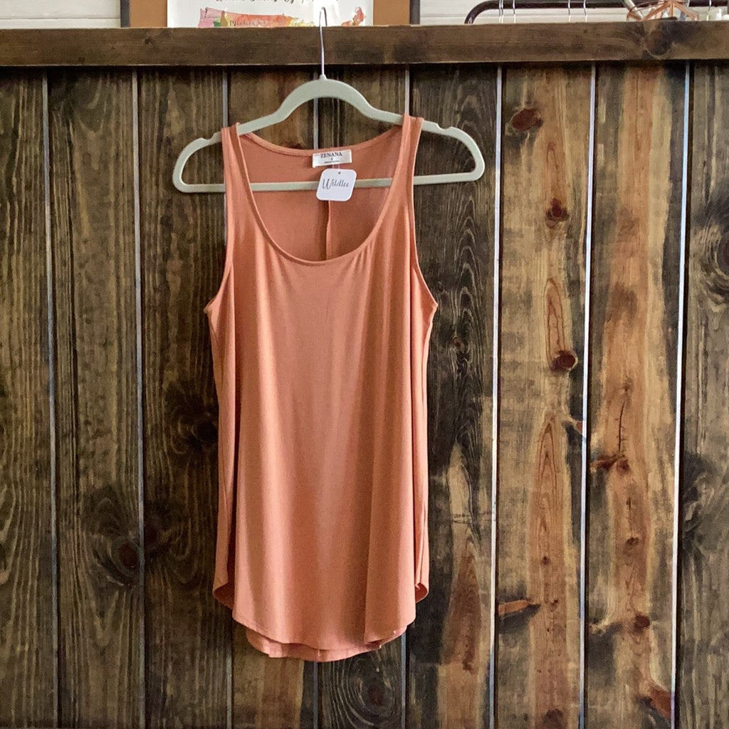 Butter Orange Tank Top