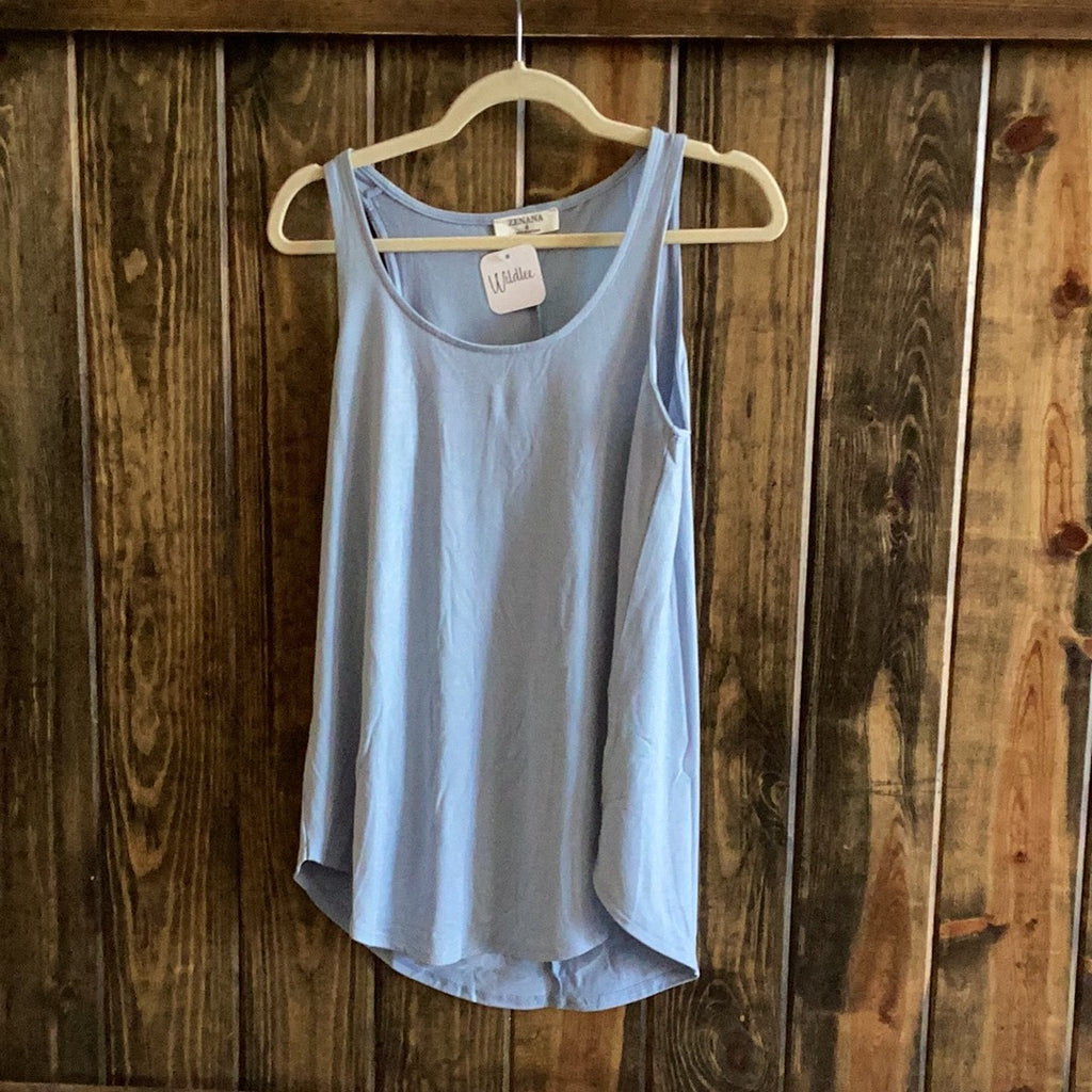 Ash Blue Tank Top