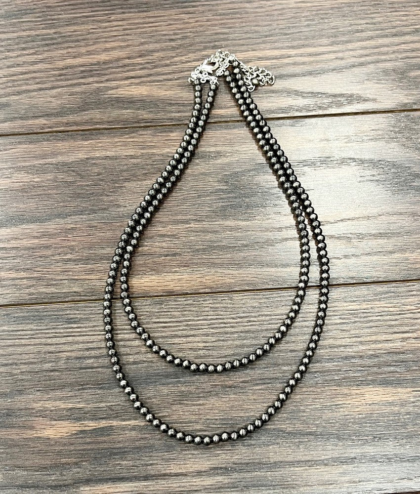 Handmade 2-strand Polish Navajo Bead Necklace