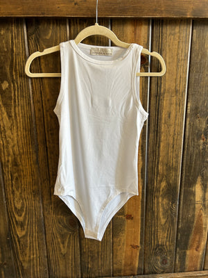 Boat neck sleeveless bodysuit