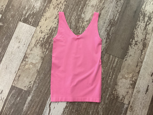 2-Way Seamless Tank Top (Candy Pink)
