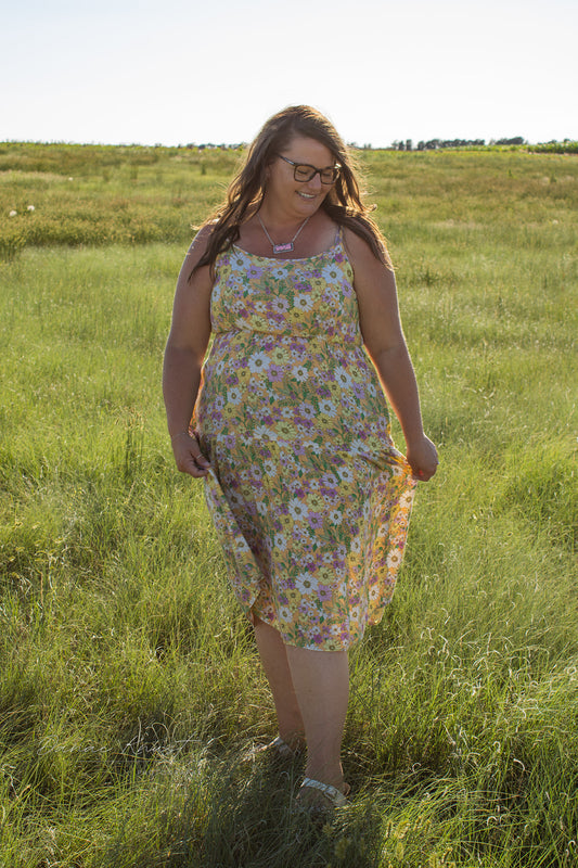 Floral Tiered Maxi Dress - Plus