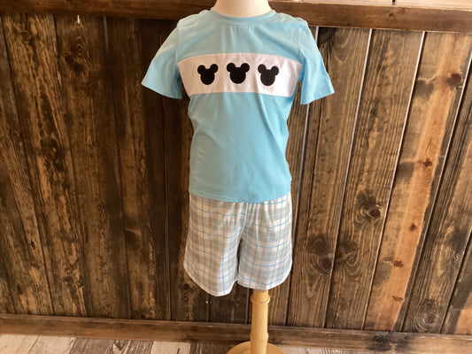 Plaid Mickey Set