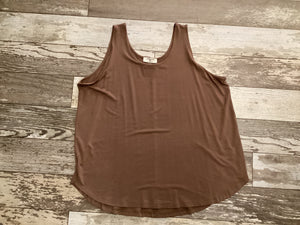 Flowy Mocha Tank (Plus)