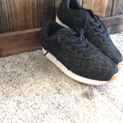 Black Cheetah Sneakers