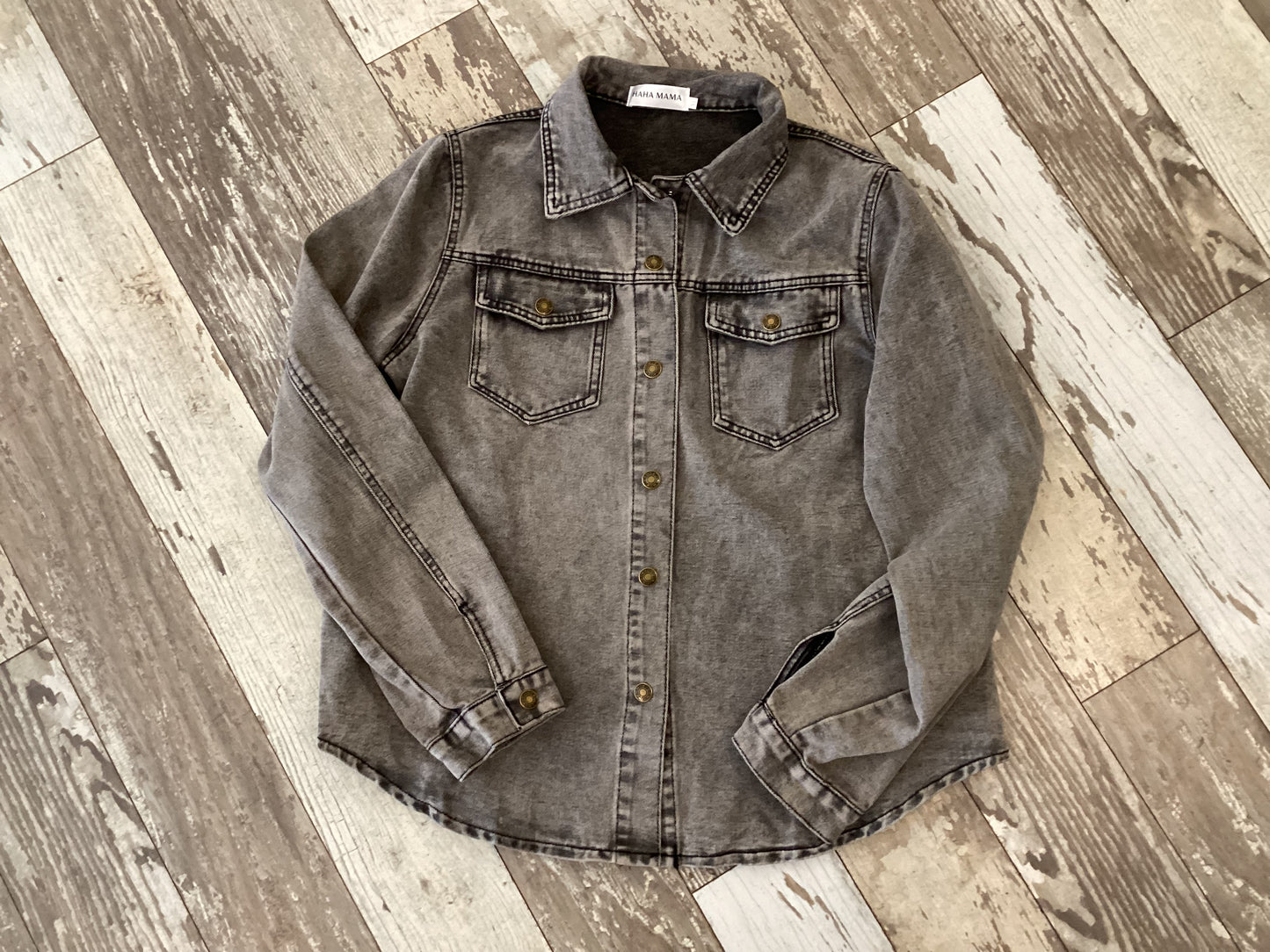 Silver Grey Denim Jacket