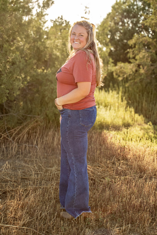 Lucky & Blessed Flare Jeans - Plus