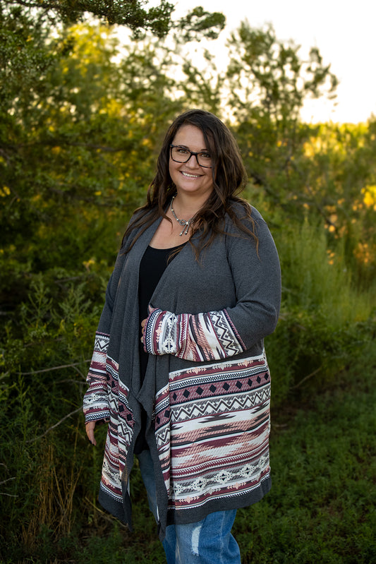 Aztec Cardigan (Reg & Plus)