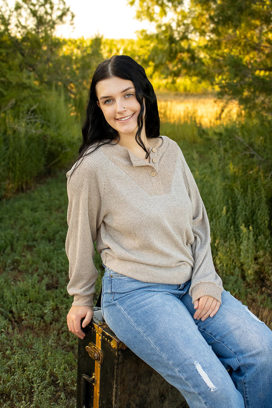 Color Contrast Long Sleeve