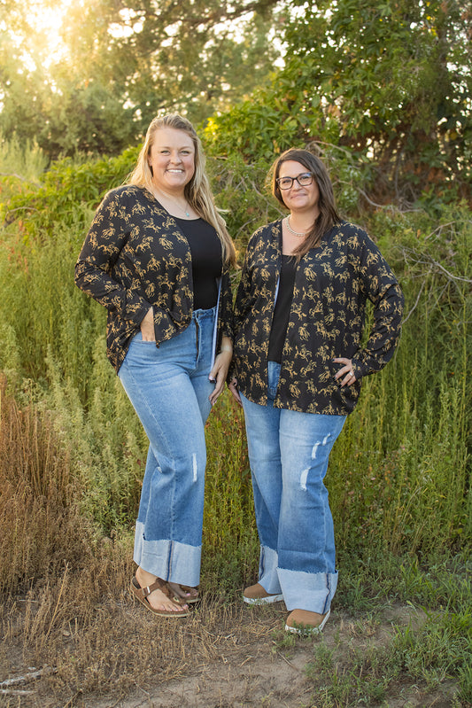Lucky & Blessed High Rise Trouser Jeans - Plus