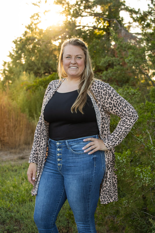 Leopard Print Cardigan