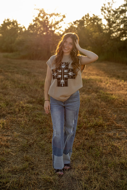 Santa Fe Cross Sweater Vest