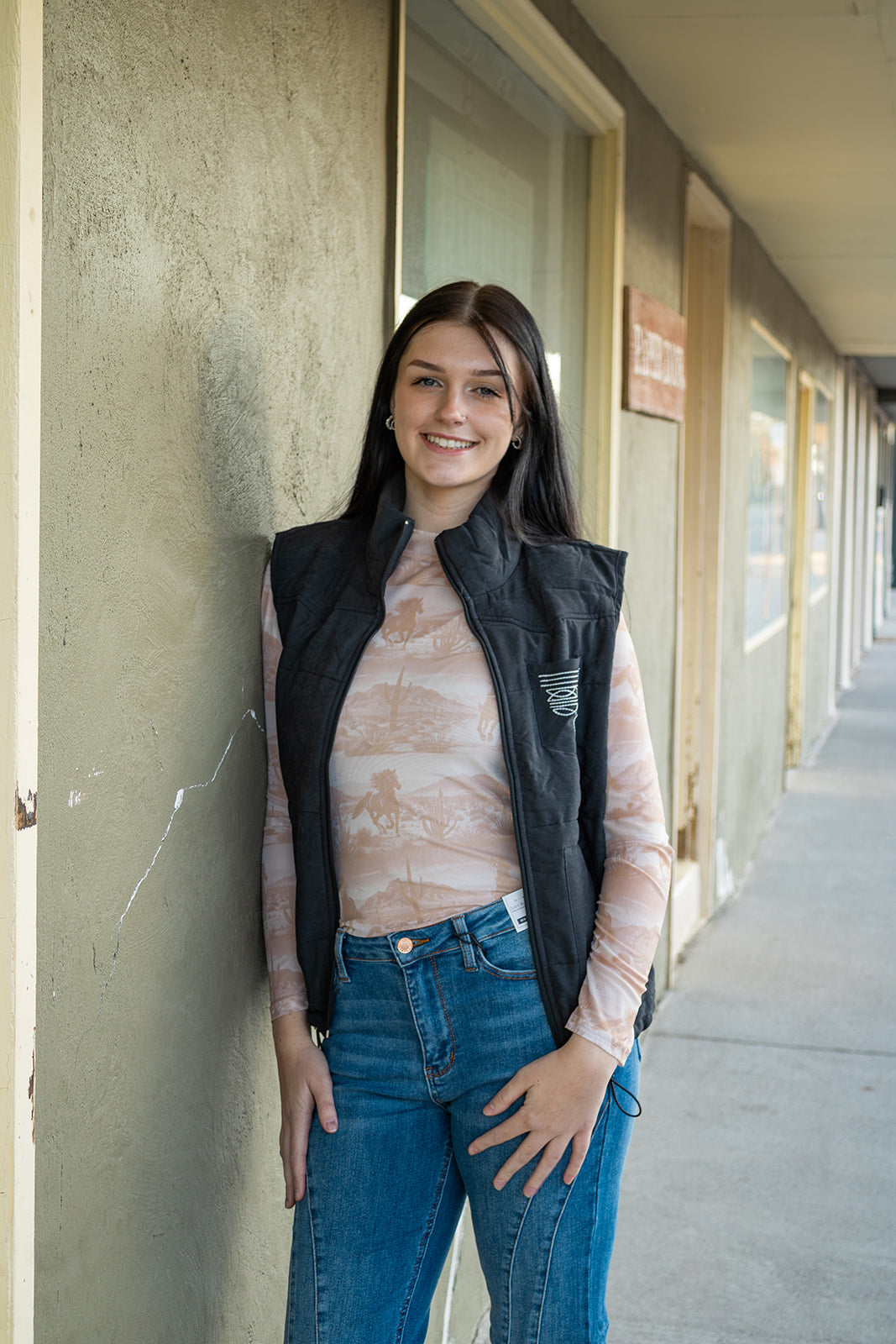 Desert Horse Mesh Top