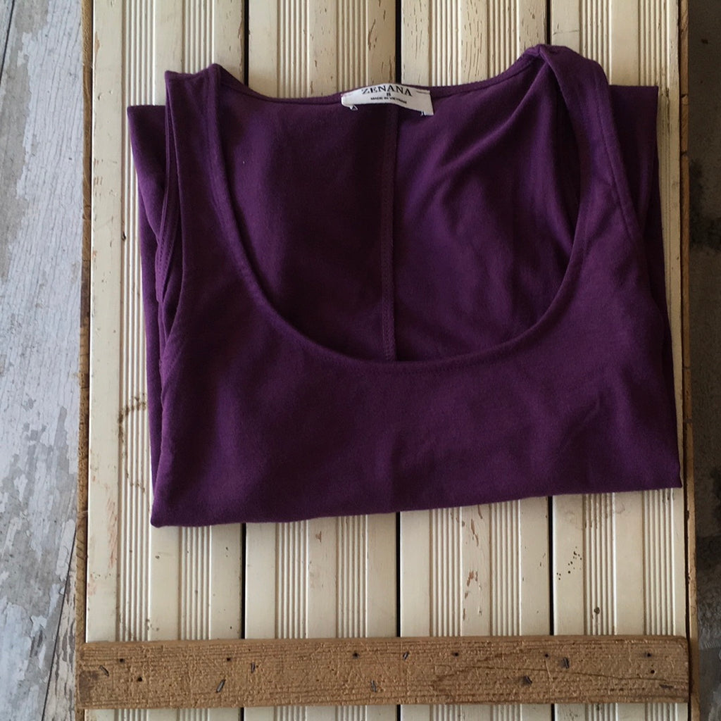 Zenana Relaxed fit Tank Purple