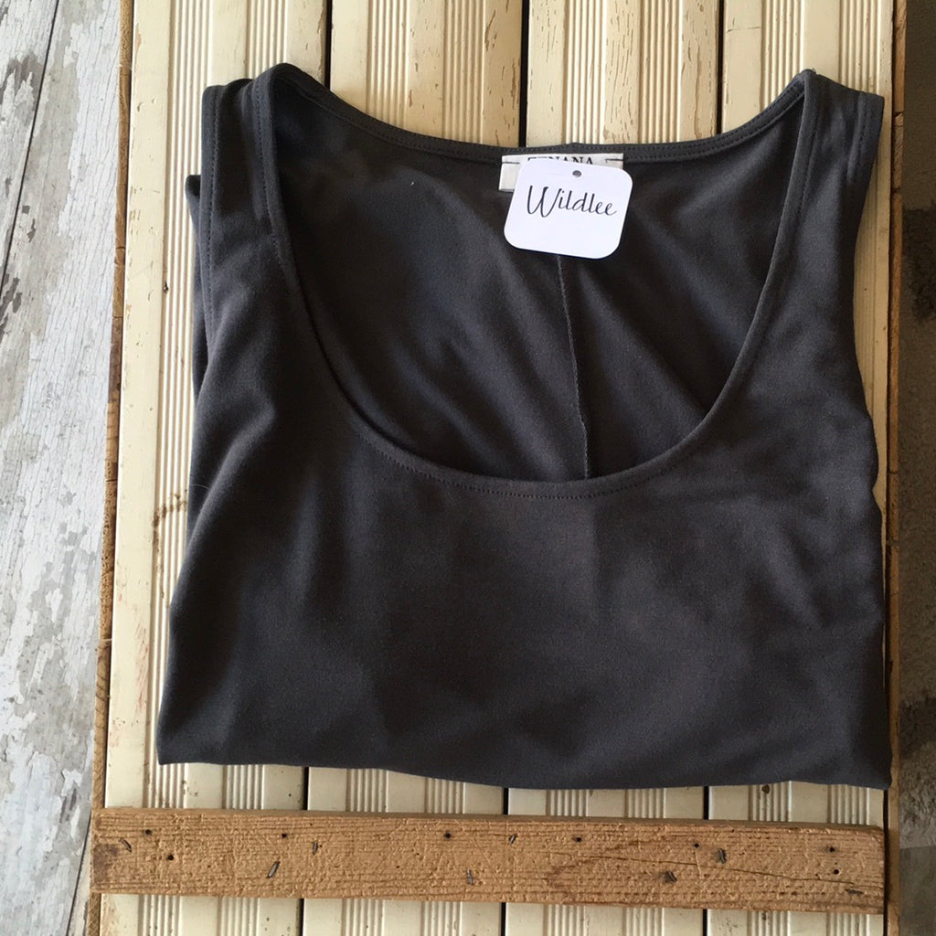 Zenana Relaxed fit Tank Grey